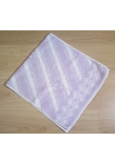 El Ve Yüz Havlusu Çiçekli Eflatun 45x90cm Çok Renkli
