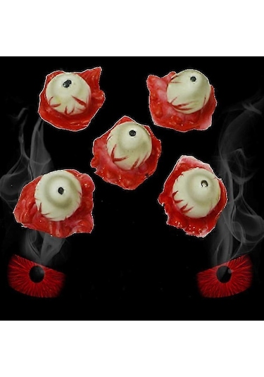 5 Adet Kanlı Korkunç Cadılar Bayramı Malzemesi Sahte Organ İnsan Gözbebekleri Vücut Parçaları Parti Aksesuarları İçin 12+