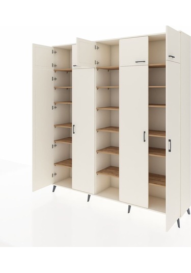 Hyperion Dolap 18 Raflı 9 Kapaklı 220x44x243 Aytaşı-aytaşı/çam Aytası/atlas Çam