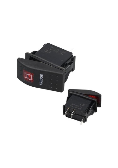 Powermaster Buzdolabı Sembollü Işıklı 3 Pinli On-off 12-24v Marin Switch