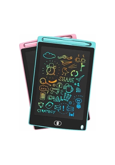 4.4/8.5/inç Lcd Yazma Tableti Çizim Tahtasında Çocuklar Graffiti Eskiz Defteri Single Color 7