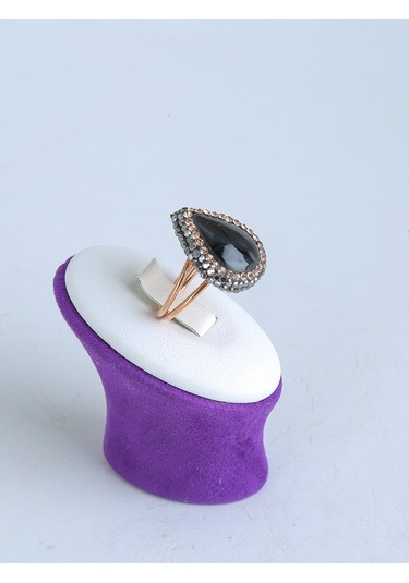 Bayan Swarovski Oltu Taşı Yüzük - 510081897