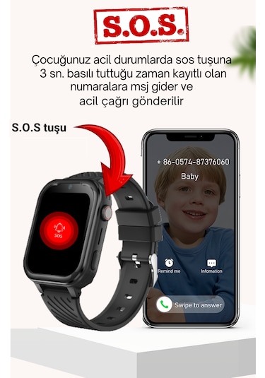 Wonlex KT15 Pro Android 4G Sim Kartlı Akıllı Çocuk Takip Saati (Distribütör Garantili)