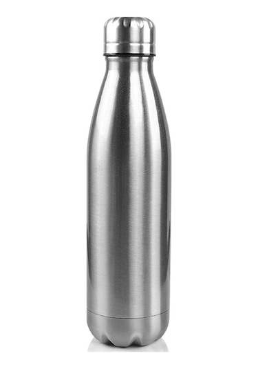 Junsunmay 750Ml 304 Paslanmaz Çelik Çift Katmanlı Yalıtımlı Bardak Su Şişesi Bpa Içermez Fda Sertifikası Yok - Çelik Renk Gri