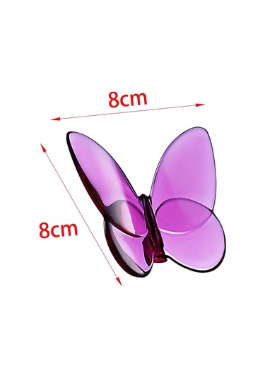 Suntek Magideal Kristal Kelebek Heykelcik Kitaplık Ev Masası Için Pembe