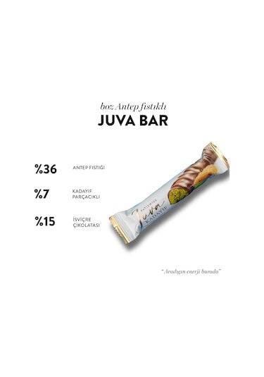 Juva Antep Fıstığı Ve Kadayıflı Dubai Çikolatası Bar, 30g