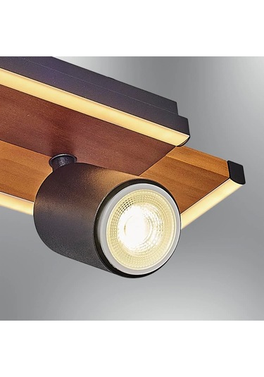Özcan Aydınlatma 1419-1 Tek Spotlu Plafonyer Meşe Meşe