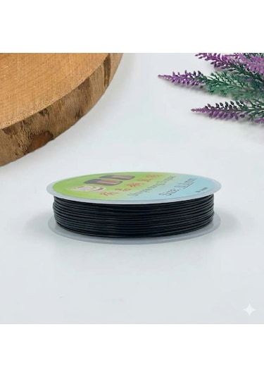 3 Adet Çiçek Ve Takı Teli 20 Yard 0,3 Mm Renk Siyah