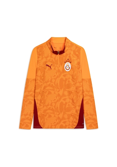 Puma Galatasaray Erkek Antrenman Fermuarlı Üst 782887 06 Turuncu
