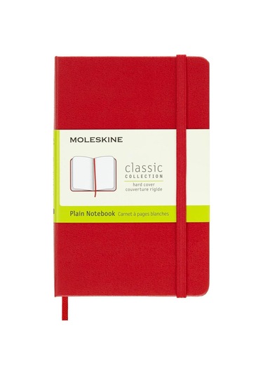 Moleskine Çizgisiz Kırmızı Defter Cep Boy Sert Kapak