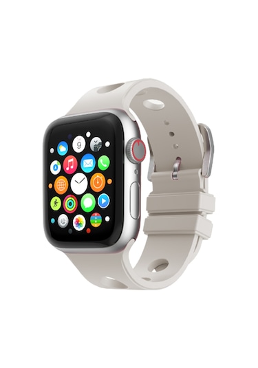 Apple Uyumlu Watch  Ultra 1/2/3 49mm Kordon Scuba Diving Dalgıç Silikon Band 147
