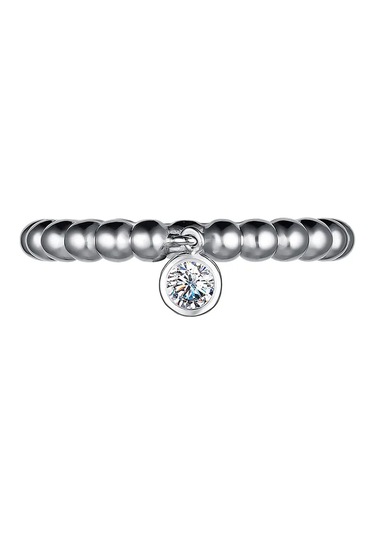 Fly Jewelry 925 Ayar Gümüş Asma Detaylı Yüzük 219530387 Gri