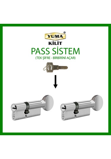 Yuma 2'li Mandallı Ortak Anahtarlı - Bilyalı Barel 68mm