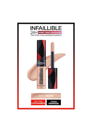 L'Oreal Paris Infaillible Tüm Yüze Uygulanabilir Kapatıcı 323 Fawn