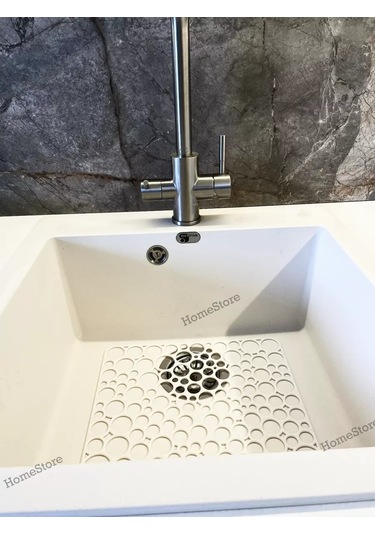 Homestore Lavabo Izgarası, 30x30 Cm Kare 239013176 Fildişi