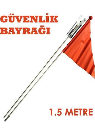 Carelle Bisiklet Güvenlik Bayrağı 1.5 Metre Turuncu