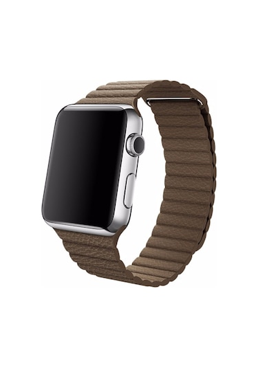 iOS Uyumlu Watch 44Mm Deri Loop Kordon 44 Mm Kayış Seri 4-5