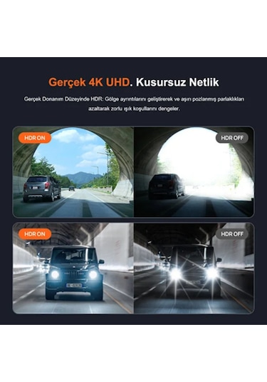 70mai Araç Kamerası A800se Ön Kamera + Rc22 Arka Kamera Set 4k Ultra Hd