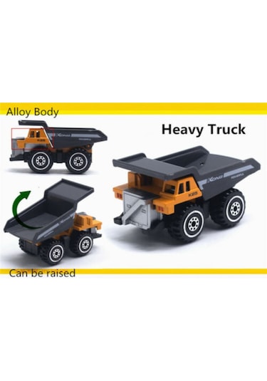 Birlik Oyuncak Alloy Model 1 64 Ölçek 6'lı İnşaat Araçları Seti