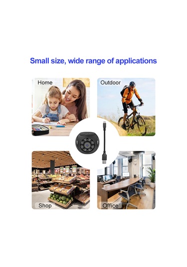 Lemestar 1080p Akıllı Wifi Kamera: İç Batarya, Kızılötesi Gece Görüşü, 128gb Kart Desteği, Uzak Erişim Ve Video Oynatma Çok Renkli