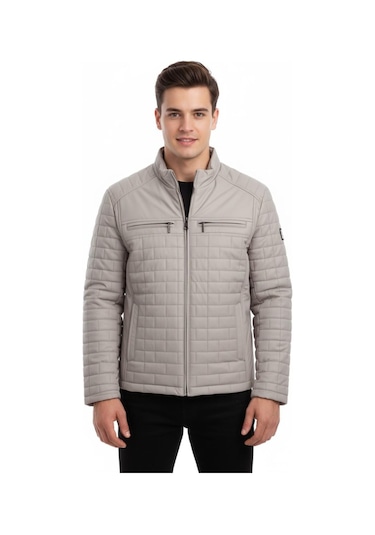 Erkek Kapitone Hakim Yaka Spor Mont 99500 Bgl-st04169 Taş