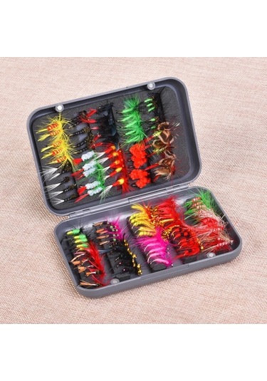 Novahub Çeşitli Renklerde Olta Sineği Seti 20/100 Adet - Taşıma Kutusu Dahil