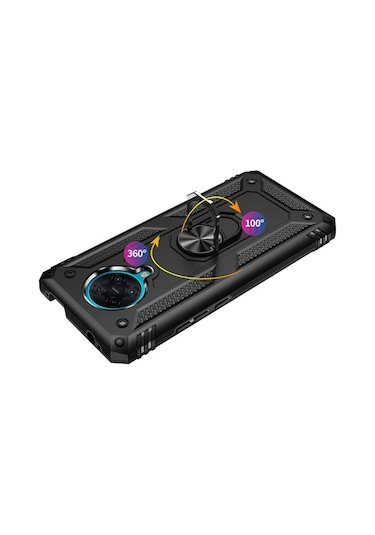 Xiaomi Redmi K30 Pro Kılıf Yüzüklü Zırh Tank Vega