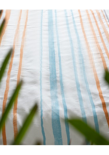 Caresse Çift Kişilik Pamuklu Ecocell Baskılı Pike - Turkuaz 8684427214008 Yeşil