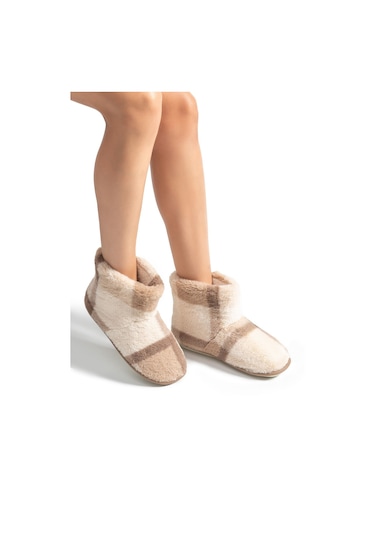 Twigy Agata Kadın Ev Botu Kahverengi 36/41 AA0001 Kahverengi