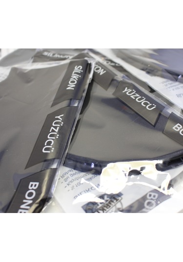 Profesyonel 50 Adet Gerçek %100 Silikon Deniz Havuz Yüzücü Bonesi Mavi