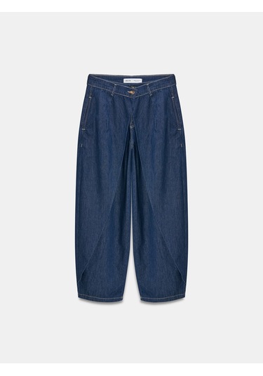 Dilvin 72314 Pamuk Baggy Pantolon-lacivert 34