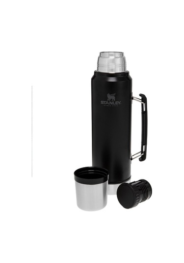 Stanley Classic 1 L Vakumlu Çelik Termos 10-08266-002 Siyah