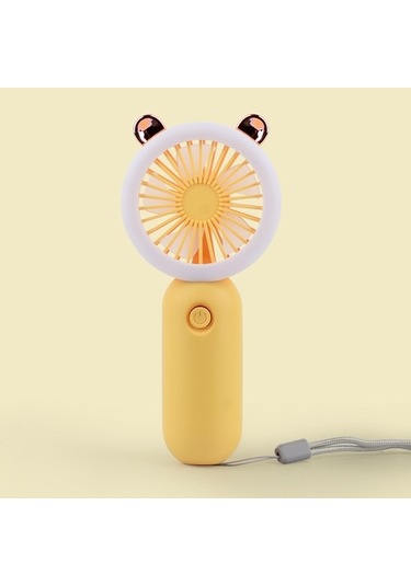 Hainan Shenda Usb Şarj Edilebilir Gece Lambası Özellikli Üç Hız Seviyeli Fan - Yeşil Euhyy1 Sarı