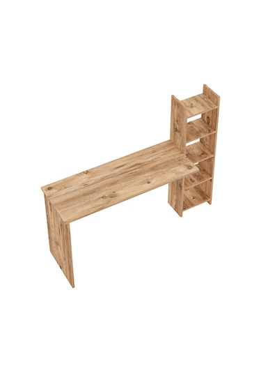 Kitaplıklı Fonksiyonel Çalışma Masası Atlantik Çam