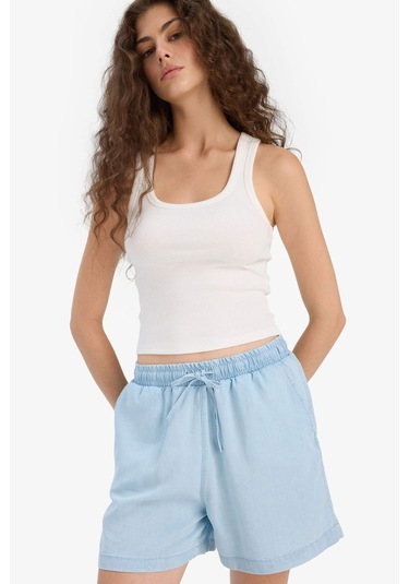 DeFacto Yüksek Bel Tensel Şort D8246AX25SMNM85