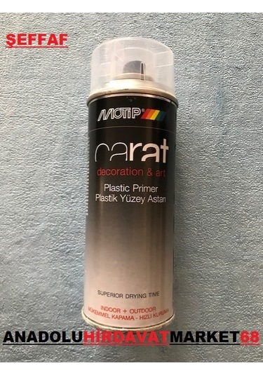 Carat Sprey Tampon Astarı Plastik Boya Astarı 400 ML Şeffaf