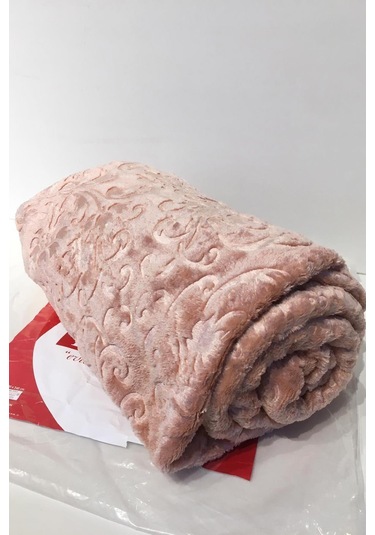 Padişah Desenli Açık Pembe Çift Kişilik Battaniye Nishev-p000077 Açık Pembe