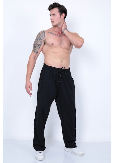 Lukitus Erkek Büyük Beden Eşofman Altı Siyah