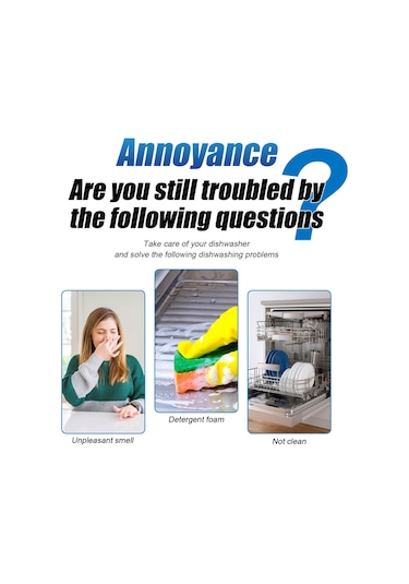 Maiyame Mutfak Makinesi Ve Çamaşır Makinesi Temizleyici Fizzy Tabletler - Kireç, Yağlı Kirlik Ve Lézyonları Kaldırır - 12 Adet Gök Mavisi