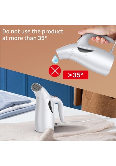 Createtech El Tipi Taşınabilir Buharlı Ütü 140-170ml 700w 40sn Hızlı Isınma Kırışıklık Giderici Seyahat Ev Ofis