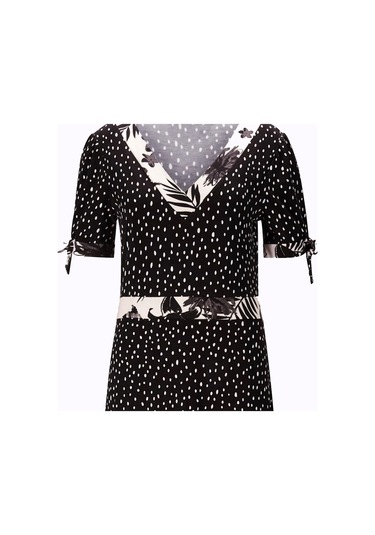 Bulalgiy Kadın Siyah Maxi Dantelli Çiçek Baskılı Elbise - Bga306296-siyah Siyah Bulalgiy Kadın Siyah Maxi Dantelli Çiçek Baskılı Elbise - Bga306296-siyah Siyah