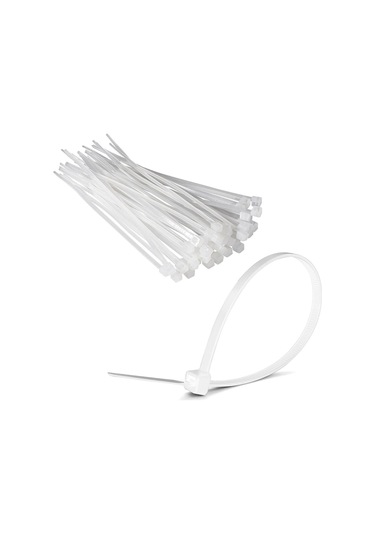 Powermaster Kablo Bağı 10cm - 100 Adet - Powermaster 10cm X 3.6mm Kablo Bağı - Beyaz Cırt