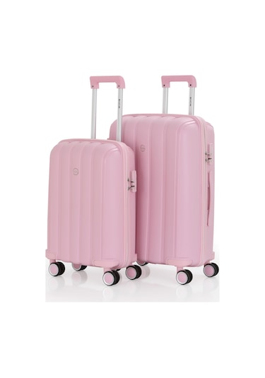 Mçs Polipropilen 2li Valiz Seti Orta & Kabin V305 S21yy1000076-set 00070 Pudra