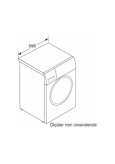 Bosch WGA242Z0TR 1200 Devir 9 KG Çamaşır Makinesi