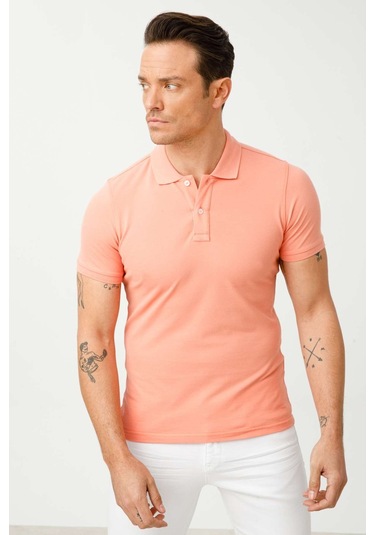 Igs Standart Erkek Polo Yaka Tişört Yavruağzı