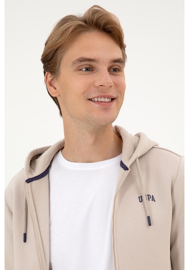 U.S. Polo Assn. Erkek Regular Fit Taş Şardonlu Örme Hırka 50313755-VR049