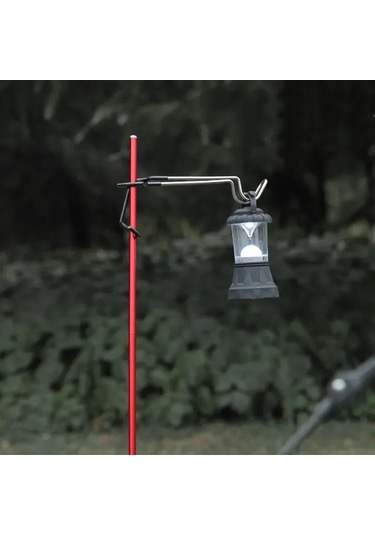 Skycity Stainless Steel Çok Amaçlı Kanca - Kamp Feneri, Giysi Ve Kurutma Ağı İçin Uygun - 1.6-3cm Çadır Direği Çapına Uygun Çok Renkli