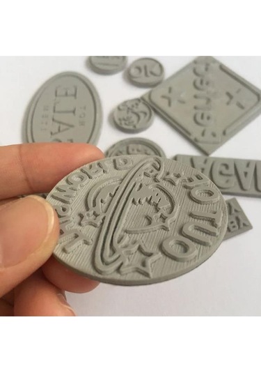 Mühürcüm Koyu Gri Renk Lateks Kauçuk Kokusuz Kuru Kaşe Mühür Mürekkep Pedi A4 Ebat 2,3mm