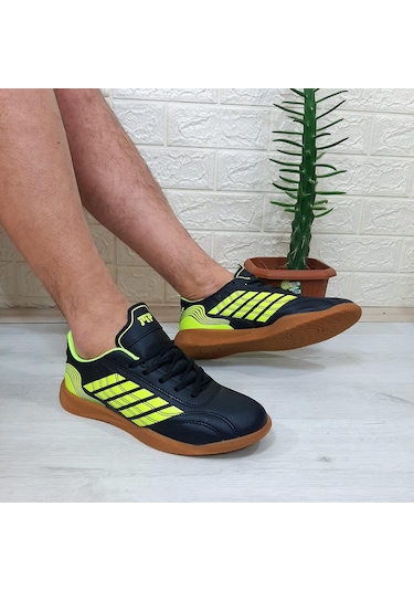 M.p 1351 Siyah-sarı Kaymaz Taban Futsal Futbol Ayakkabı Siyah - Sarı