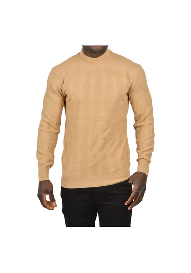 Deepsea Erkek Camel Dar Kesim Baklava Desenli Yarım Boğazlı Yaka Triko Yarım Balıkçı Yaka Kazak 2505506 Camel Deepsea Erkek Camel Dar Kesim Baklava Desenli Yarım Boğazlı Yaka Triko Yarım Balıkçı Yaka Kazak 2505506 Camel